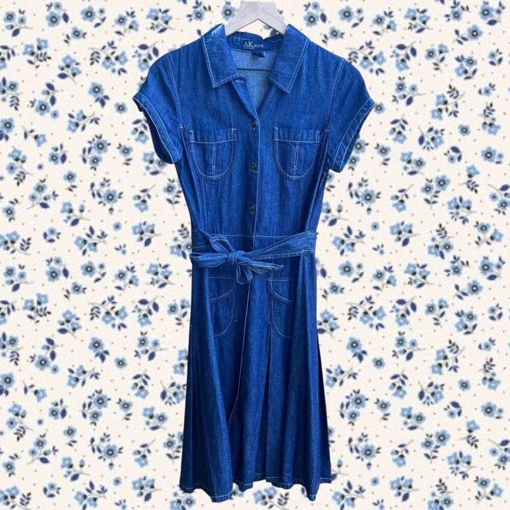 Anne Klein Denim Midi dress Women's size 6